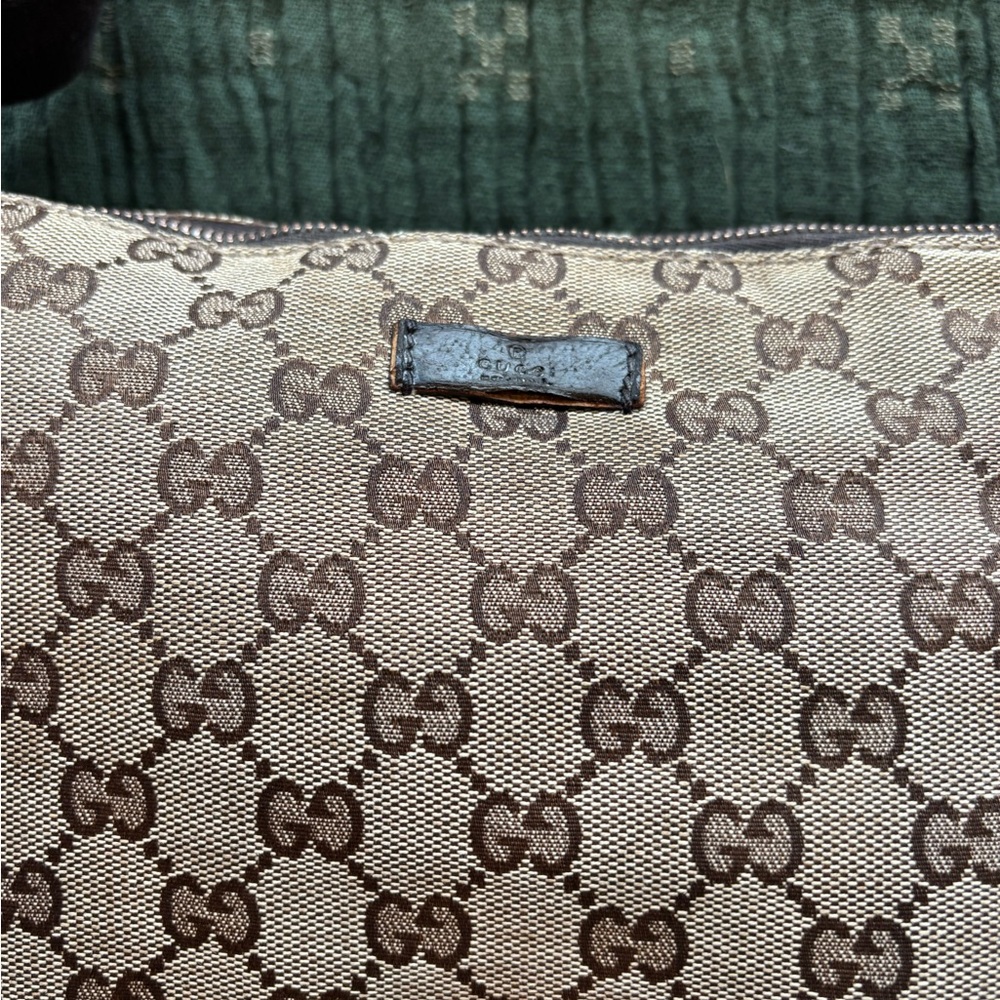 Gucci Tan and Brown Monogram Bag 234 - Picture 3 of 16